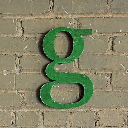 Green "g" by http://www.etsy.com/shop/WilliamDohman