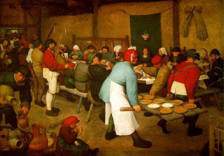 Peasant Wedding by Pieter Breugel the Elder